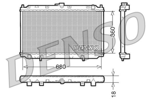 DENSO Радиатор, охлаждение двигателя DRM46011
