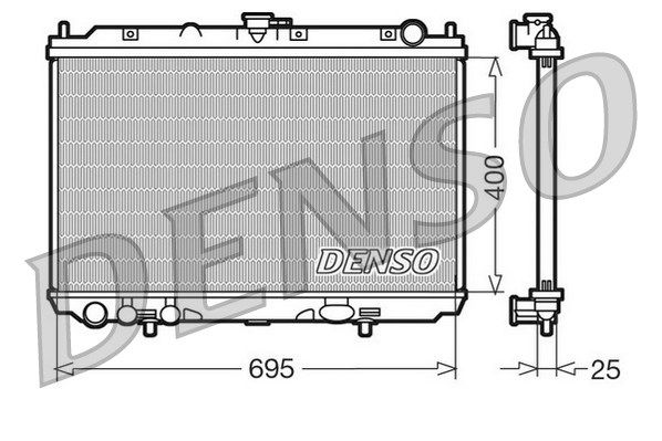 DENSO Радиатор, охлаждение двигателя DRM46016
