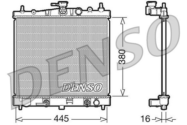 DENSO Радиатор, охлаждение двигателя DRM46021