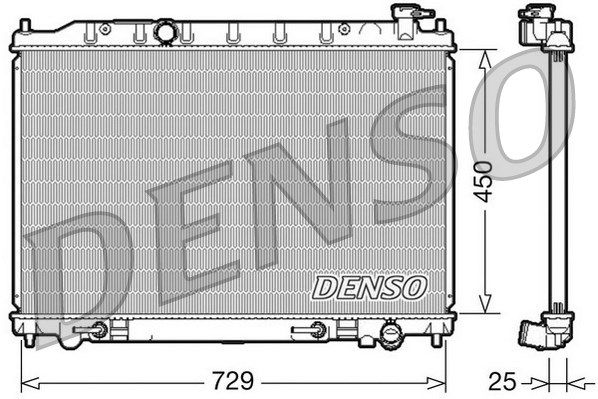 DENSO Радиатор, охлаждение двигателя DRM46029