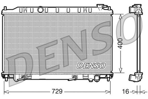 DENSO Радиатор, охлаждение двигателя DRM46033