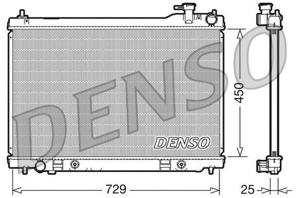 DENSO Радиатор, охлаждение двигателя DRM46100