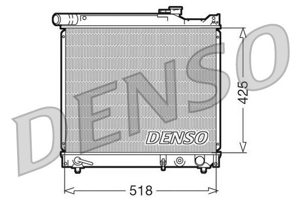 DENSO Радиатор, охлаждение двигателя DRM47012