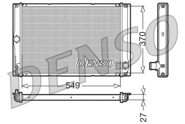 DENSO Радиатор, охлаждение двигателя DRM50023