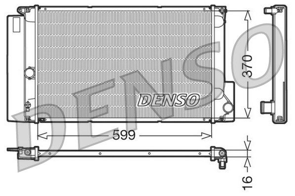 DENSO Радиатор, охлаждение двигателя DRM50026