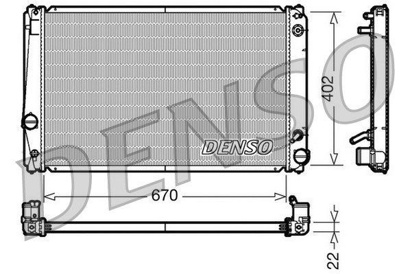 DENSO Radiators, Motora dzesēšanas sistēma DRM50052