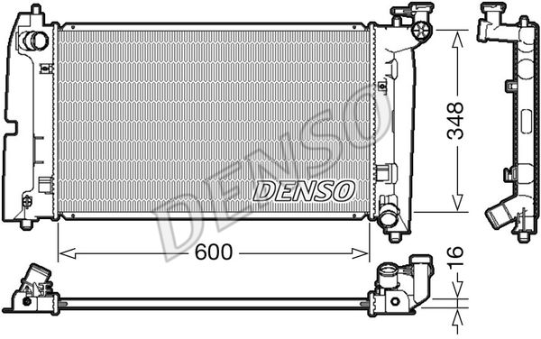 DENSO Радиатор, охлаждение двигателя DRM50085