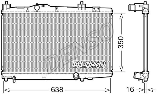 DENSO Радиатор, охлаждение двигателя DRM50105