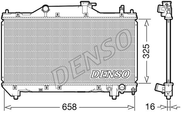 DENSO Радиатор, охлаждение двигателя DRM50131