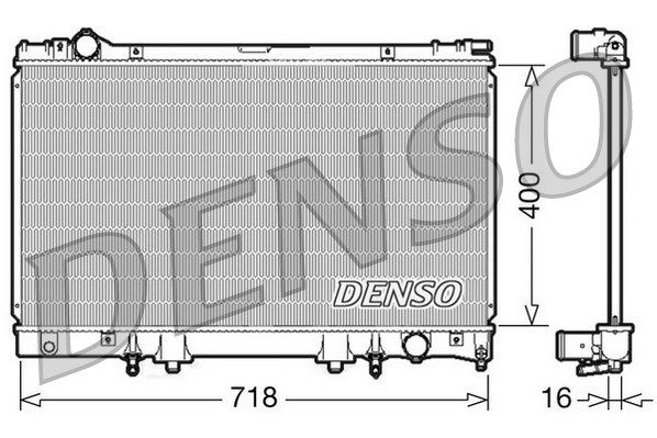 DENSO Радиатор, охлаждение двигателя DRM51002