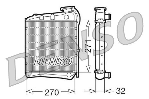 DENSO Радиатор, охлаждение двигателя DRM99004