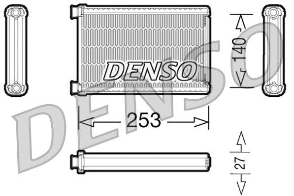 DENSO Теплообменник, отопление салона DRR05005