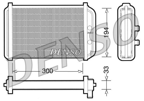 DENSO Теплообменник, отопление салона DRR09033