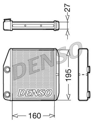 DENSO Теплообменник, отопление салона DRR09075