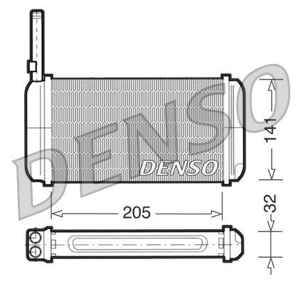 DENSO Теплообменник, отопление салона DRR10002