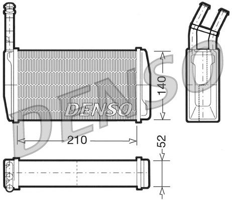 DENSO Теплообменник, отопление салона DRR10011