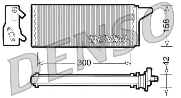 DENSO Теплообменник, отопление салона DRR12001
