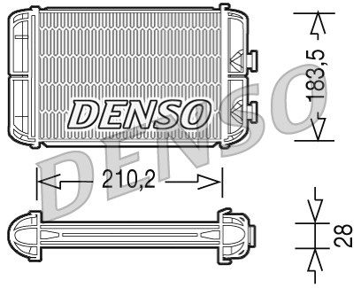 DENSO Теплообменник, отопление салона DRR20004