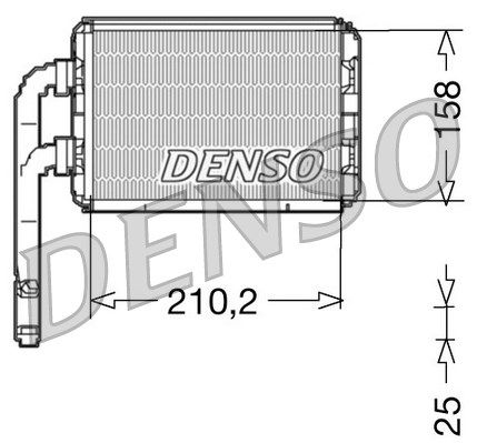 DENSO Теплообменник, отопление салона DRR23016