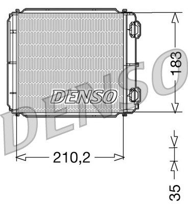 DENSO Теплообменник, отопление салона DRR23018