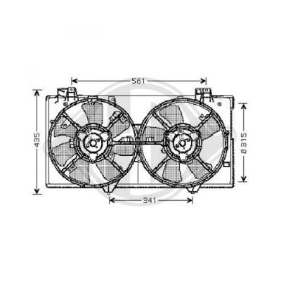 DIEDERICHS Ventilators, Motora dzesēšanas sistēma 5625102