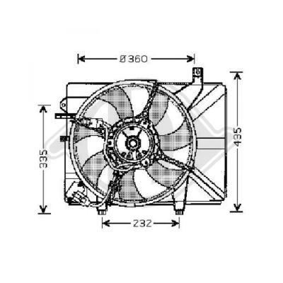 DIEDERICHS Ventilators, Motora dzesēšanas sistēma 6805101