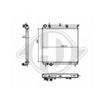 DIEDERICHS Radiators, Motora dzesēšanas sistēma 8400504