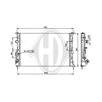 DIEDERICHS Radiators, Motora dzesēšanas sistēma 8446205