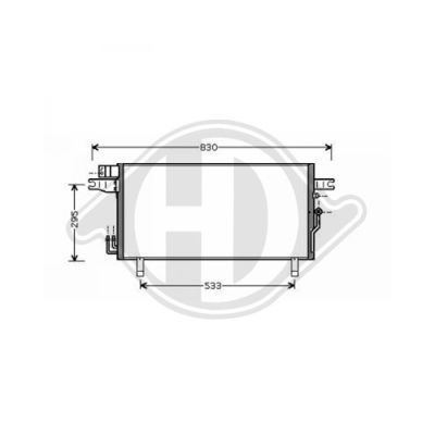 DIEDERICHS Конденсатор, кондиционер 8601609