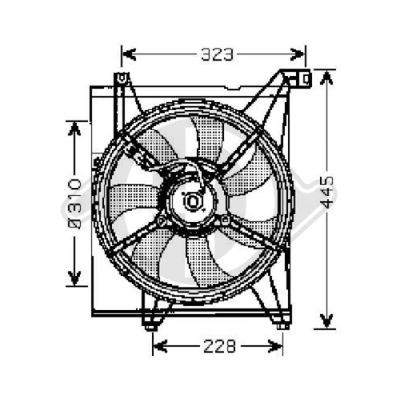 DIEDERICHS Ventilators, Motora dzesēšanas sistēma 8655203