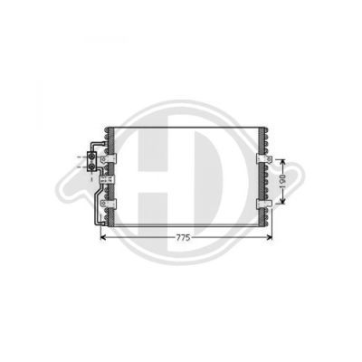 DIEDERICHS Конденсатор, кондиционер DCC1078