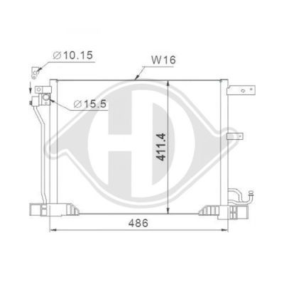 DIEDERICHS Конденсатор, кондиционер DCC1120