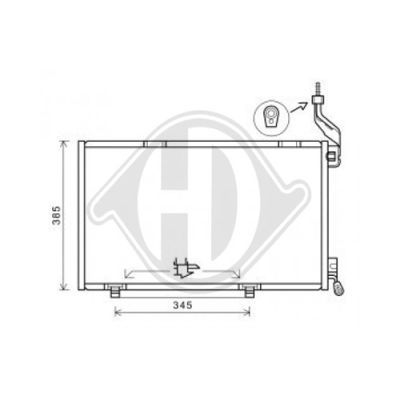 DIEDERICHS Конденсатор, кондиционер DCC1181