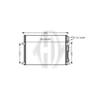 DIEDERICHS Конденсатор, кондиционер DCC1191