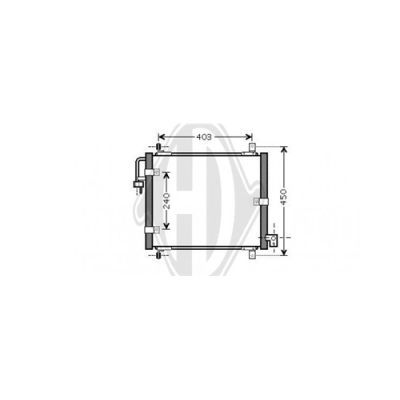 DIEDERICHS Конденсатор, кондиционер DCC1538