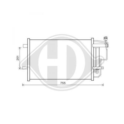 DIEDERICHS Конденсатор, кондиционер DCC1676