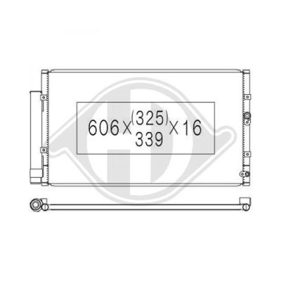 DIEDERICHS Конденсатор, кондиционер DCC1782