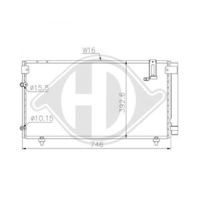 DIEDERICHS Конденсатор, кондиционер DCC1809