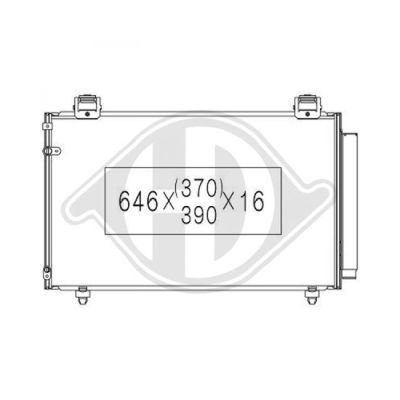 DIEDERICHS Конденсатор, кондиционер DCC1811