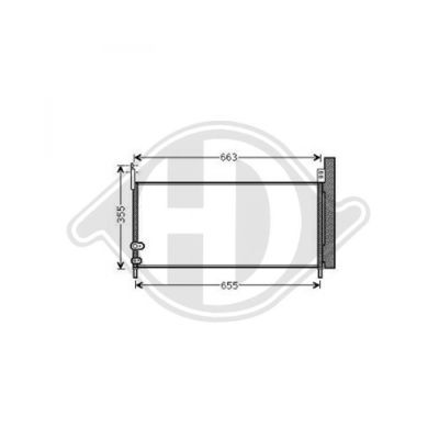DIEDERICHS Конденсатор, кондиционер DCC1837