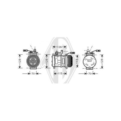 DIEDERICHS Компрессор, кондиционер DCK1095
