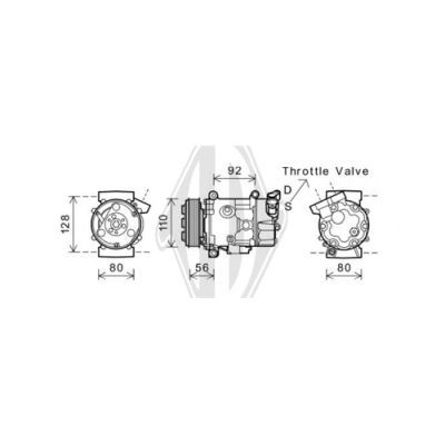 DIEDERICHS Компрессор, кондиционер DCK1126