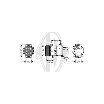 DIEDERICHS Компрессор, кондиционер DCK1483