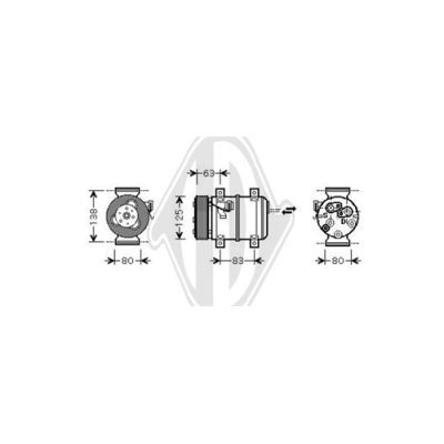 DIEDERICHS Компрессор, кондиционер DCK1591