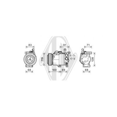 DIEDERICHS Компрессор, кондиционер DCK1674