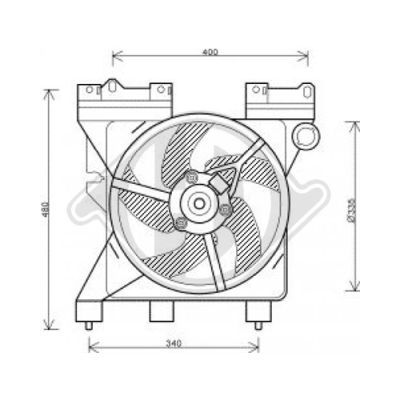 DIEDERICHS Ventilators, Motora dzesēšanas sistēma DCL1067
