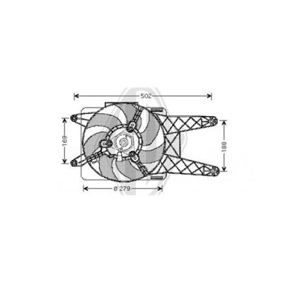 DIEDERICHS Ventilators, Motora dzesēšanas sistēma DCL1077