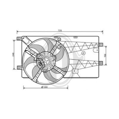 DIEDERICHS Ventilators, Motora dzesēšanas sistēma DCL1100