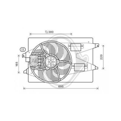 DIEDERICHS Ventilators, Motora dzesēšanas sistēma DCL1113