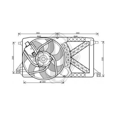 DIEDERICHS Ventilators, Motora dzesēšanas sistēma DCL1130